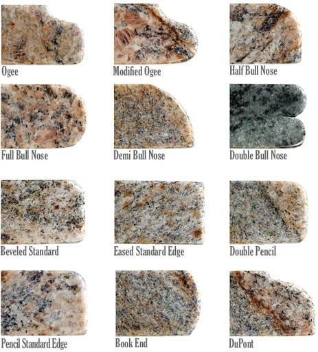 granite edge profiles Granite Slabs and Counter Tops