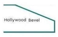 18 Hollywood Bevel Quartz Counter Tops