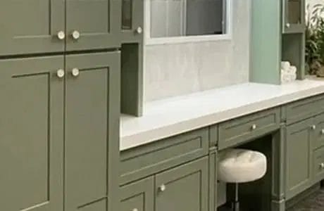 Green Shaker Kitchen Cabinets Choice Granite Inc quartz countertops