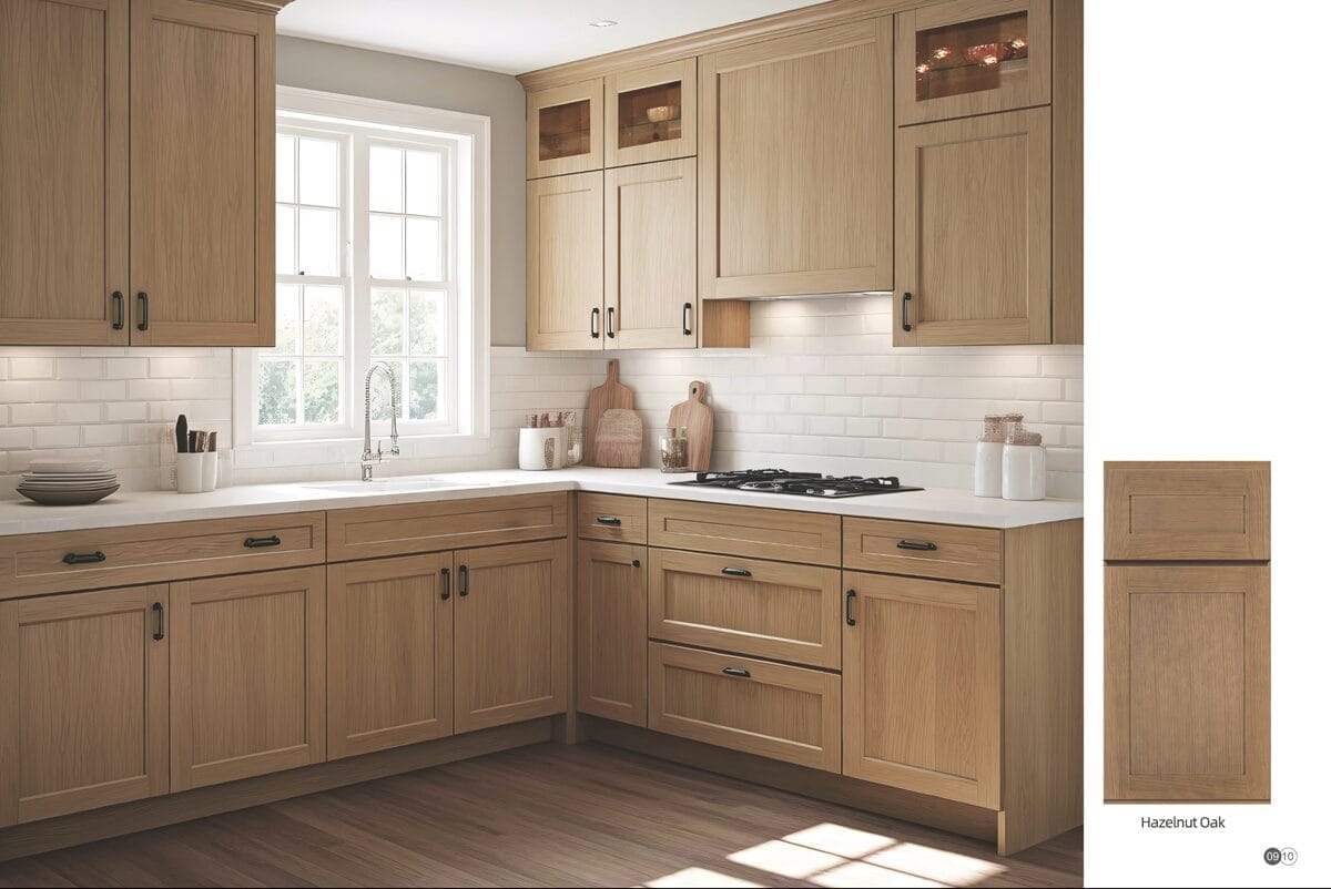 Hazelnut Oak Kitchen Cabinet