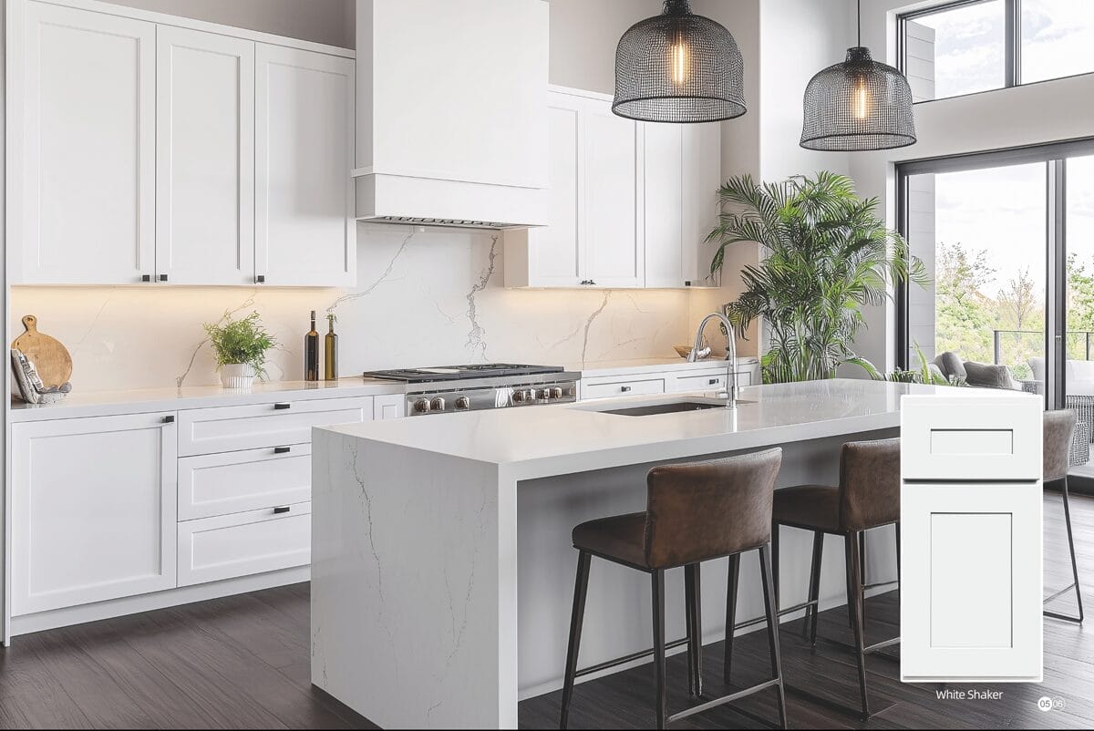 White Shaker Framed Kitchen Cabinet
