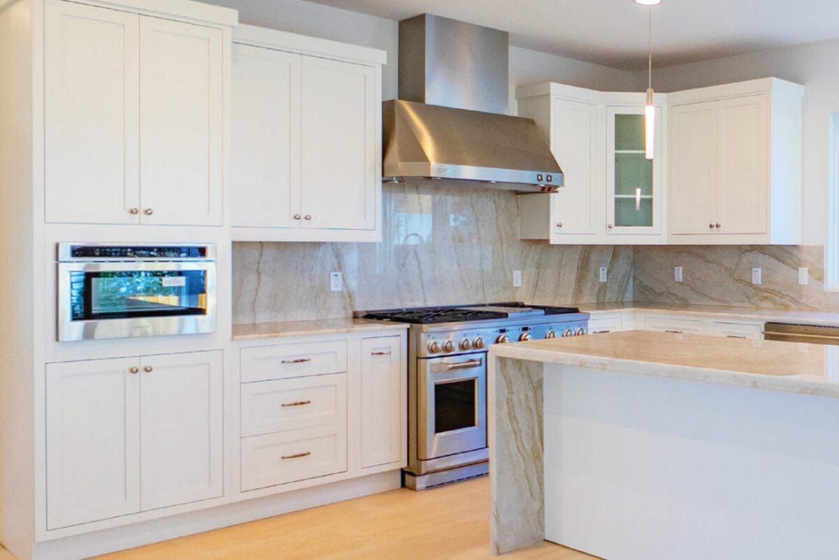 White Shaker Inset Kitchen Cabinet